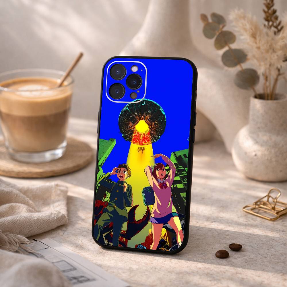 D-Dandadan Anime Phone Case For iPhone17,16,15,14,13,12,Plus,Pro Max, 5G Others Soft Black Cover