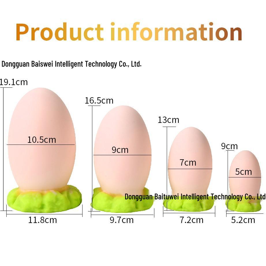 Colorful Silicone Dragon Egg Anal Plug & Vaginal Dilator