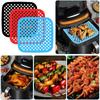 Reusable Air Fryer Liners Non Stick Heat Resistant Air Fryer Liners for Cooking Baking Easy to Clean Air Fryer Accessories