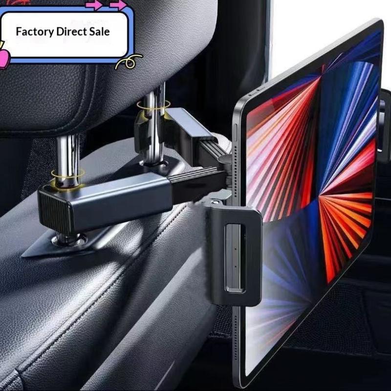 Universal Car Headrest Tablet Mount Holder 360 Degree Rotating For Pad Stand Auto Rear Seat Pillow Bracket Travel Portable