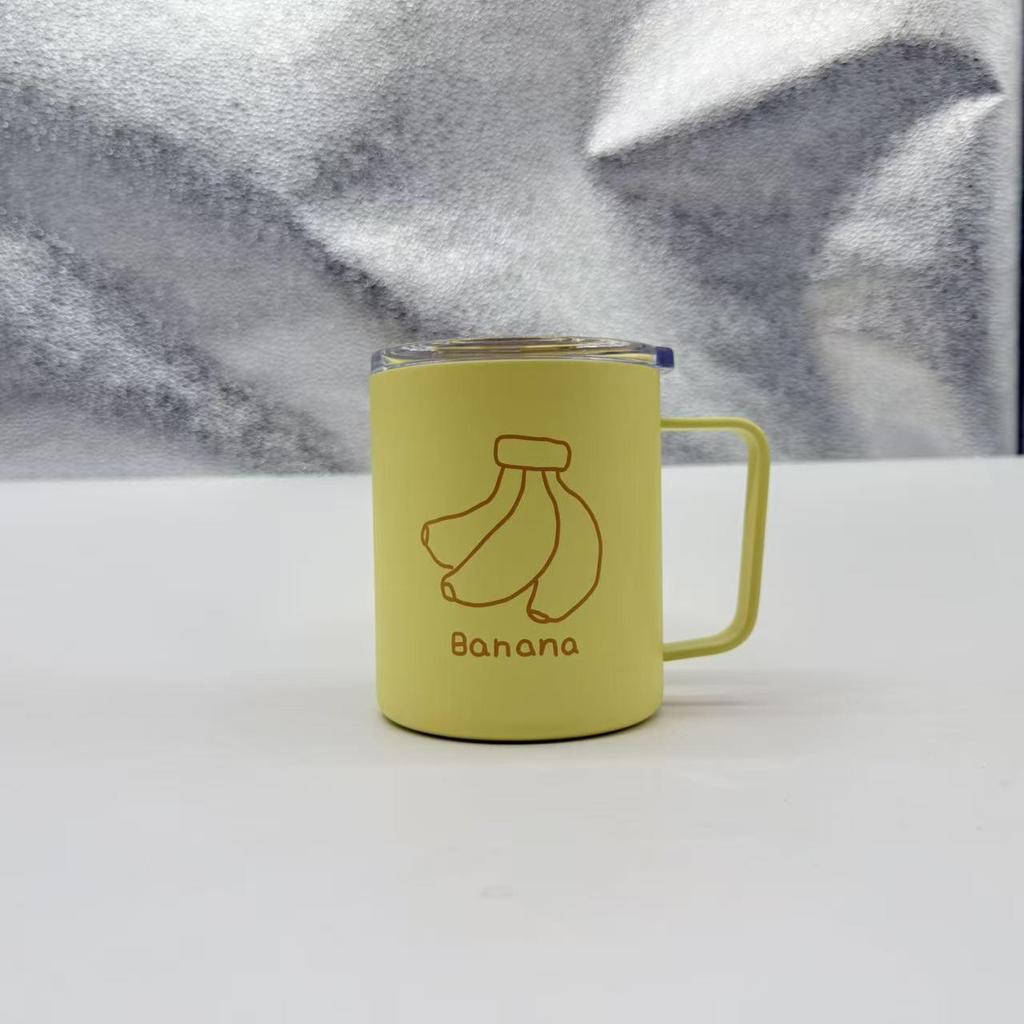 2025 Edelstahlbecher mit Deckel – Stilvolle Unisex Kaffee-/Teetasse für Zuhause oder Büro