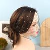 Fashion Tulle Cage Veil With Pearls Wedding Party Dress Veil Headbands Hair Jewelry Party Stage Headgear Headdress