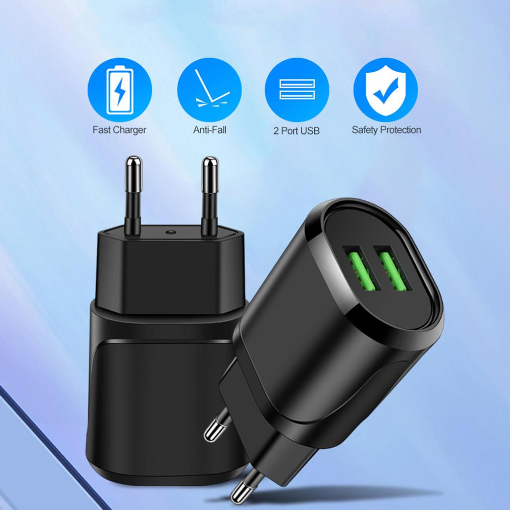 2 Outlet Adapter with 2 USB Ports Plus light emitting Protected Light 2 Outlet Adapter with 2 USB Ports Plus light emitting Protected Light
