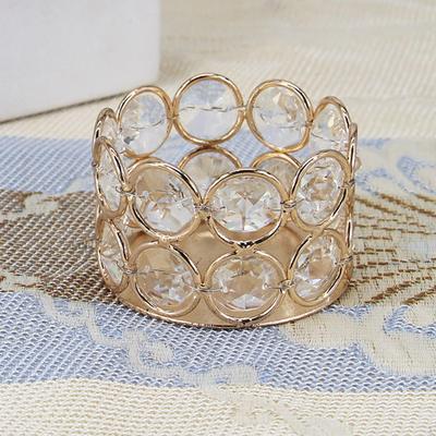 Crystal Tealight Candle Holder Dinner Table
