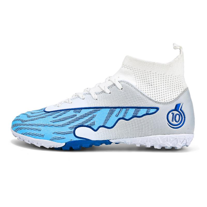 Mens Football Shoes Long Spikes Five-a-side Soccer Shoes Outdoor Sports Field Training Grass Cleats Soccer Shoes for Men