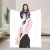 Chainsaw Man Reze Flannel Blanket  Soft Warm Throw for Bedroom Sofa Picnic Bedspread or Street Trend Cover