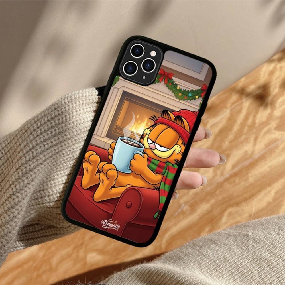 Cartoon Funny G-Garfield PC+TPU Phone Case For iPhone 17 16 15 14 PRO MAX 11 12 13 PLUS MINI Cover
