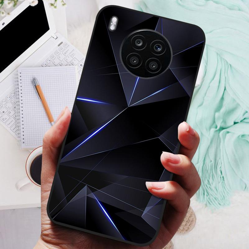 For Honor 50 Lite Case Black Cover Lion Wolf Silicone Soft Back Cases For Huawei Honor 50 Lite Pro Phone Case Protective Shell