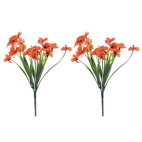 Artificial Flowers Adjustable Height Fade-Resistant Handmade Realistic Silk Petals No Watering Sunlight Floral Display Arrangement