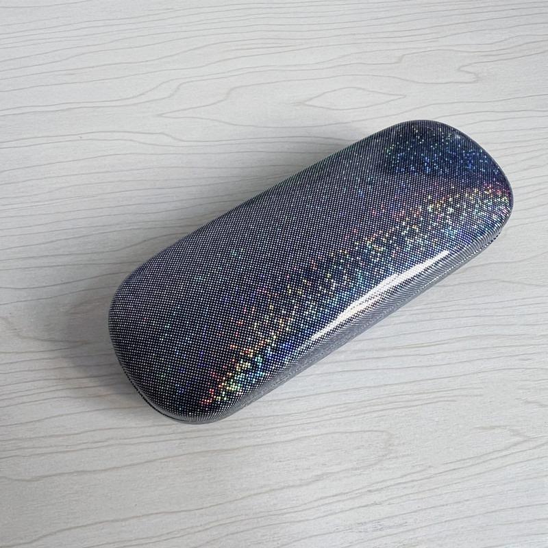 Laser-Etched Durable Metal Case for Optical Eyeglasses Colorful Eyewear Protector Simple Men's and Women's Eyeglass Storage Box