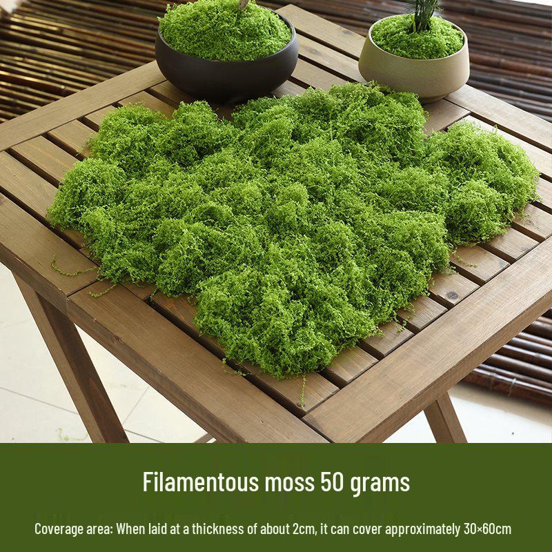 Bionic Artificial Moss Turf Micro Landscape Ornaments for Bonsai and Potted Plant Landscaping