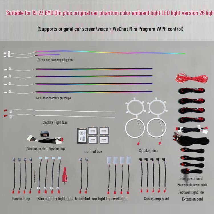 Multi-Color Ambient Light for BYD Qin Plus/Yuan Plus/Qin L Car Interior