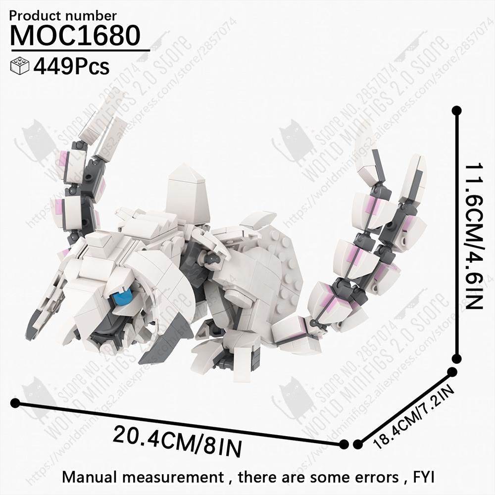 MOOXI Action Game Series Dragon Monster Anime Figures Building Blocks Adults Set MOC Bricks DIY Assembly Kids Toys Birthday Gift