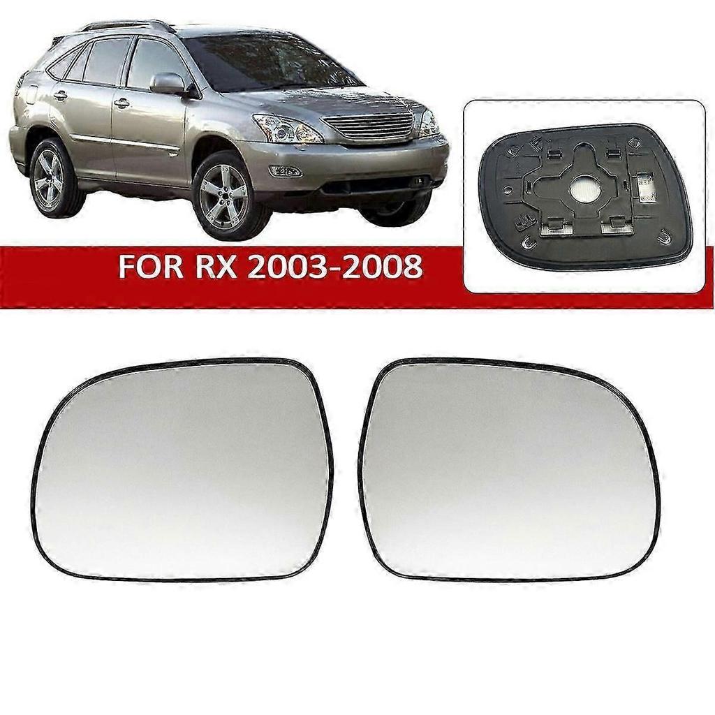 Right Door Wing Side Mirror Glass Heated with Backing Plate for Rx 2003, 2008 2005, 2010