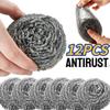 Steel Wire Ball for Pot Pans Dishes Rust Remover Stainless Steel Cleaning Balls Kitchen Dishwashing Cleaner Brush Scrubbers