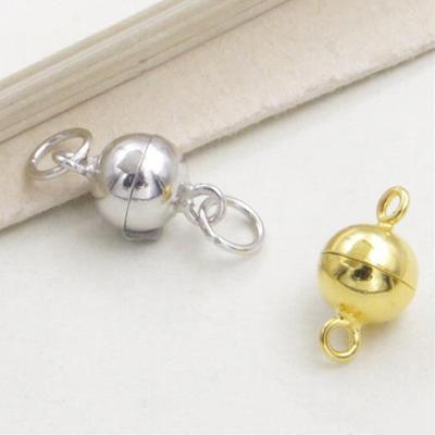 10Pcs Magnetic Lobster Clasps Buckle Hook Round Ball Diy Jewelry Making Findings