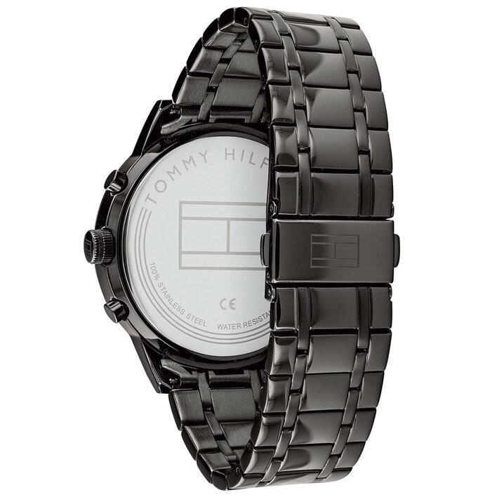 Tommy Hilfiger 1791633 Chronograf Czarny/Niebieski Męski Zegarek