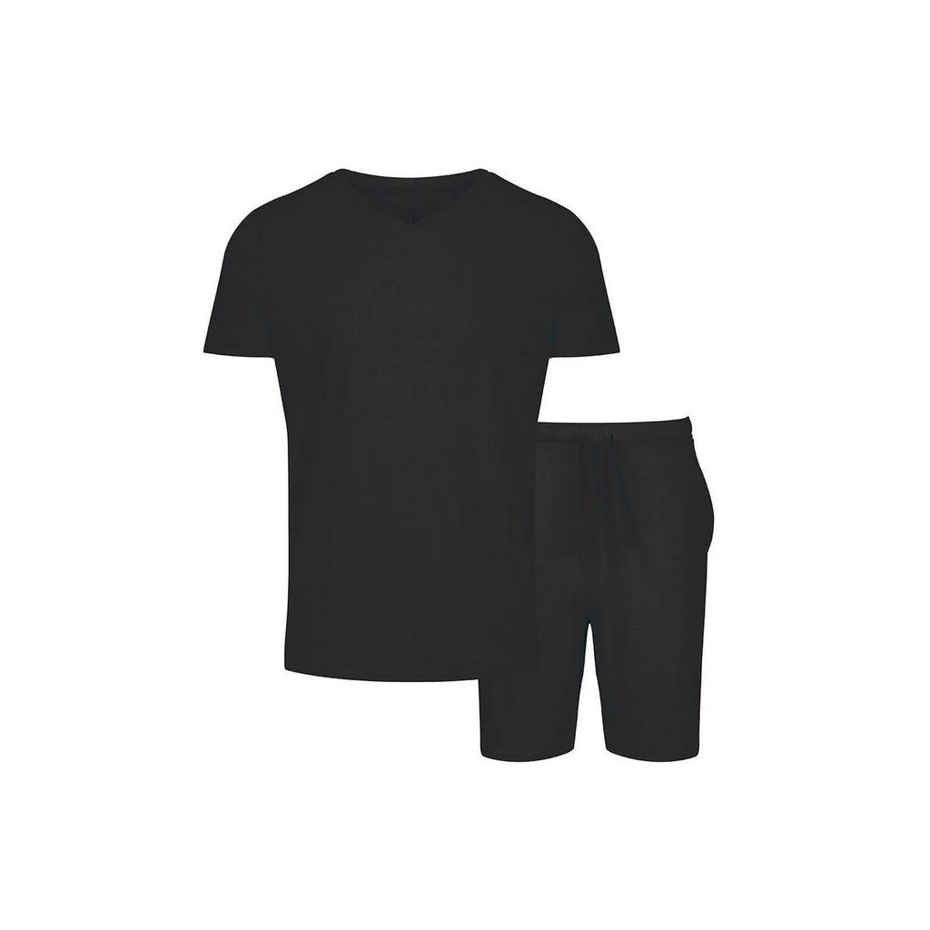 Light And Shade Mens Classic V Neck Pajama Set