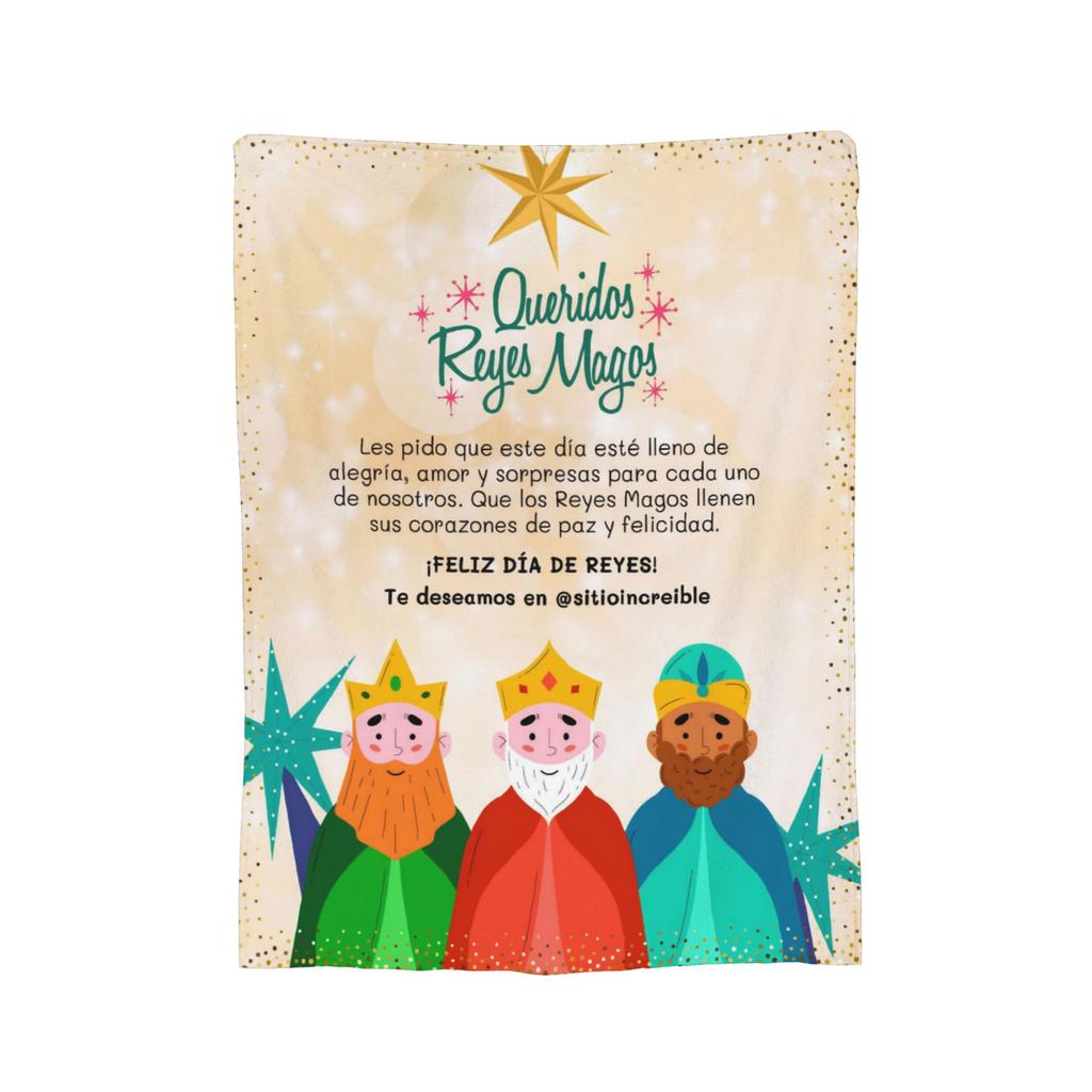 Día de los Reyes Magos Throw Blanket for Couch  Fuzzy Soft Plush Blanket 50x60 Inches Multi-size Bedspread for All Seasons