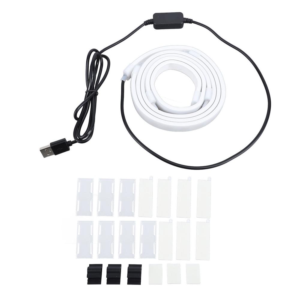Computer LED Strip Light RGB 54 LEDs Screen Sync 5V USB Computer Ambient Light Strip for 24 Inch Display