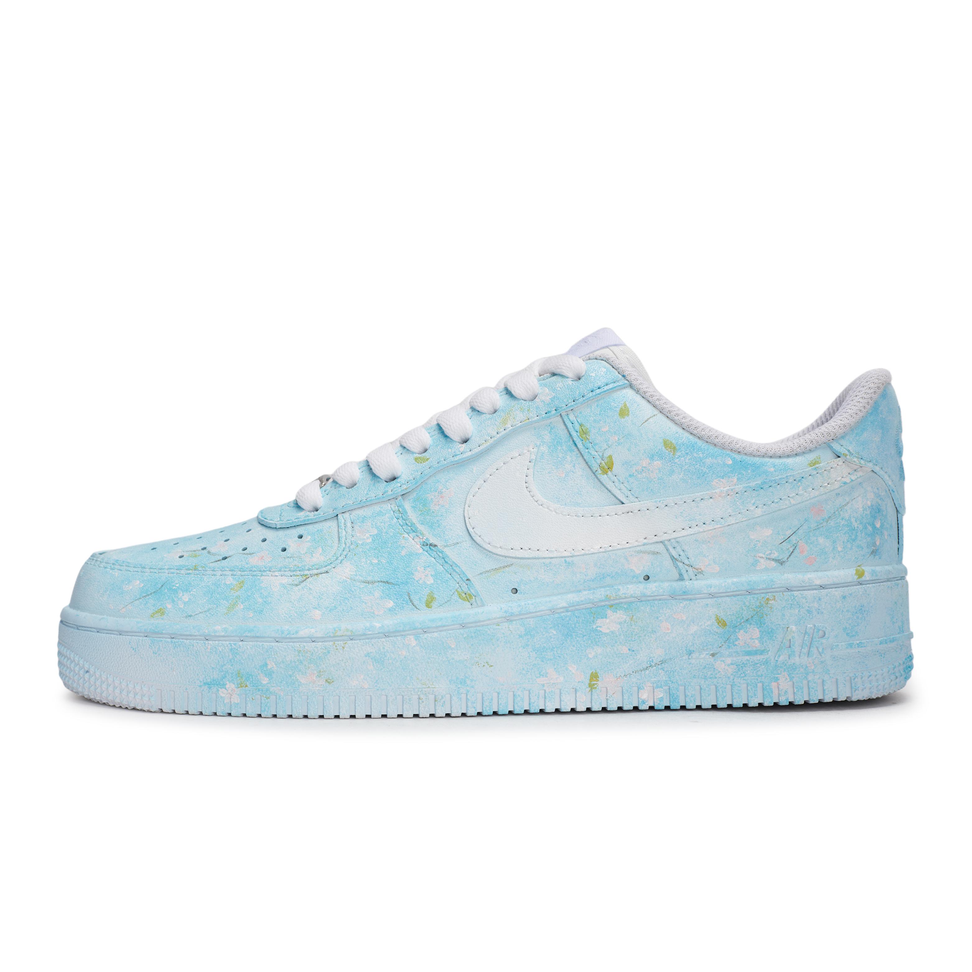 

Nike Air Force 1 REGO Hot Dog, Amidst A Hundred Flowers Low top Skateboard Shoes Unisex White Blue Pink Green CW2288-111(Team1189-) 38.5