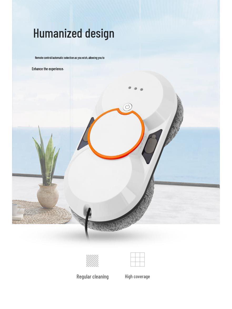 

Умный автоматический робот для мытья окон с двойным распылением для дома Australian Plug белый