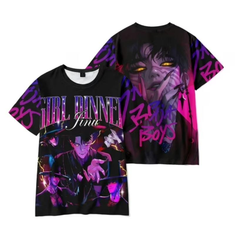 Tricou KPop Vânătorii de Demoni Grafic Imprimat 3D Copii Anime Tricou Y2k Top Femei Harajuku Tricou Mânecă Scurtă