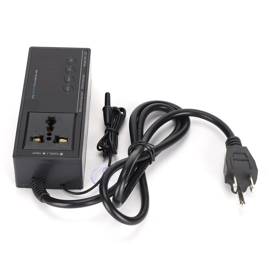 Digital LED Temperaturkontroller Termostat for Akvarium Kjæledyrboks Reptil