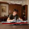 1:300 Warship Battleship Series Building Blocks Toy with Box Creative WWII Warfare Puzzle DIY Bricks Toy for Boys Kids Gift