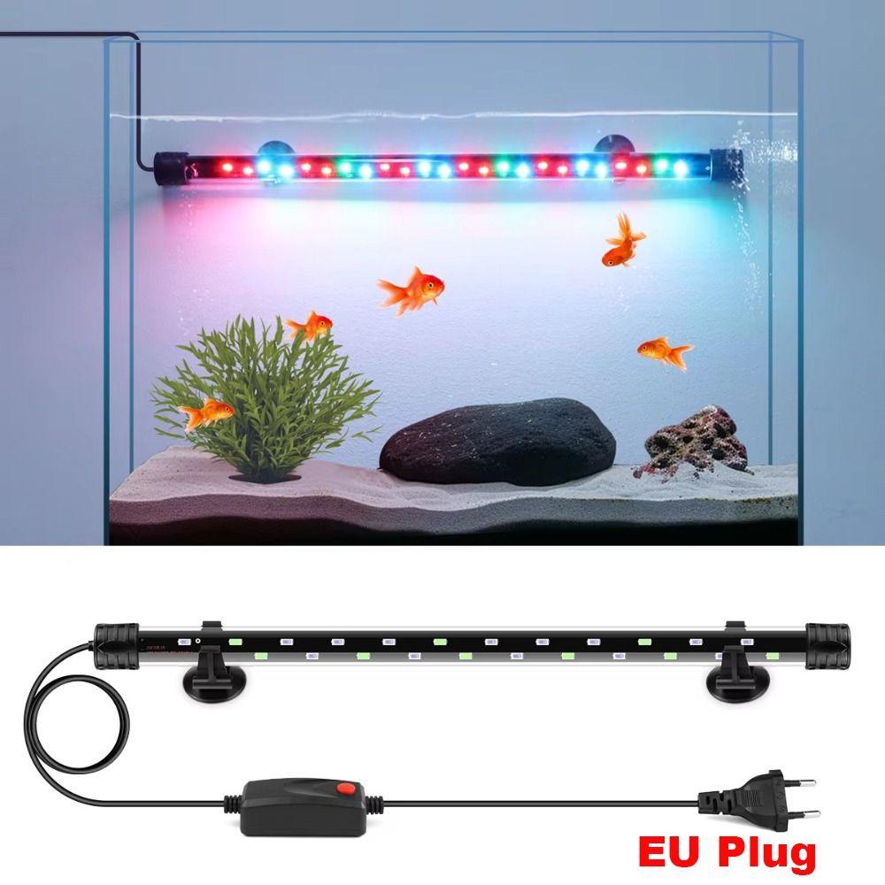 Iluminación LED Impermeable para Acuario 18-48cm Tubo de Luz Nueva Luz para Crecimiento de Plantas Decoración para Acuario