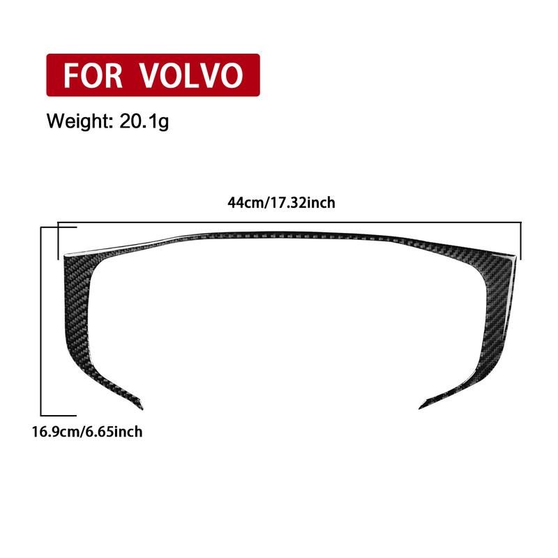 Real Carbon Fiber Car Accessories Speedometer Frame Cover Soft Sticker For Volvo XC60 2018 2024 2025