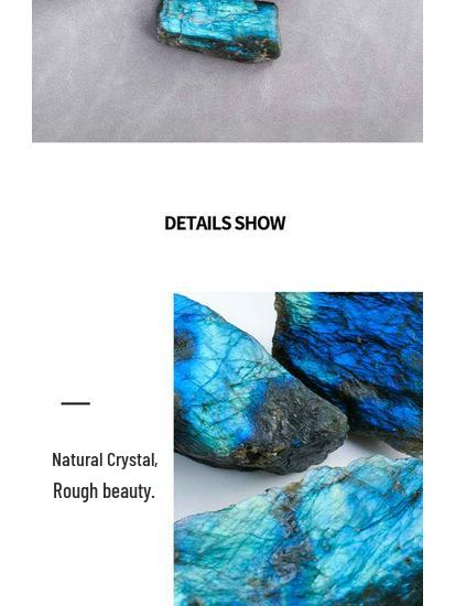 Labradorite Gray Moonstone Crystal: Aromatherapy Diffuser & Fish Tank Landscaping Stone