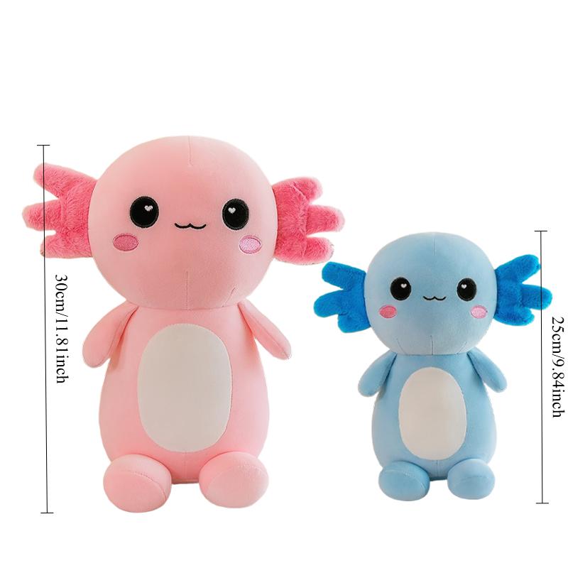 Peluche Axolotl Cartone Animato Kawaii Salamandra Super Morbida Animale Peluche Bambola Arredamento per la Casa Carino Regalo per Amici Halloween