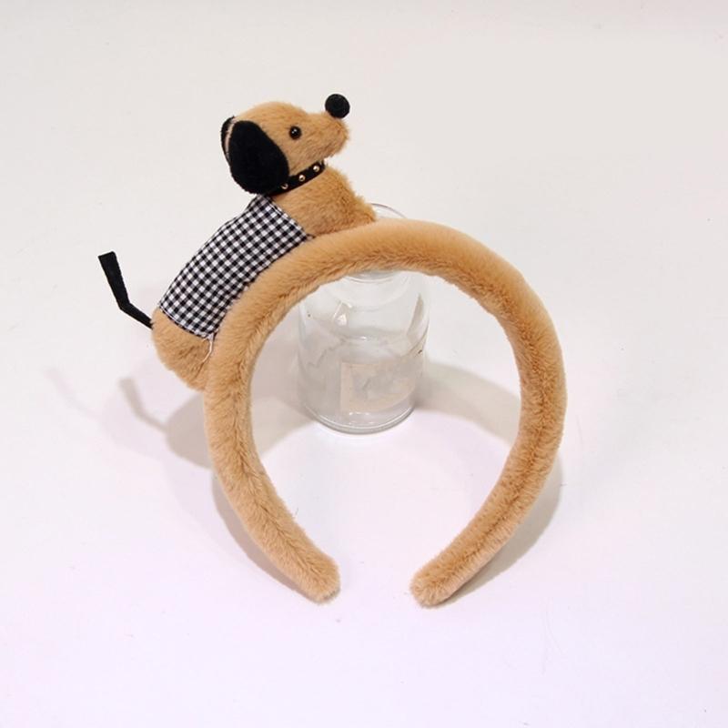 Cartoon Headbands Plush Animal Hairhoop For Kids Teens And Adult Fun Fashion Face Washing Hairband Party Accessories