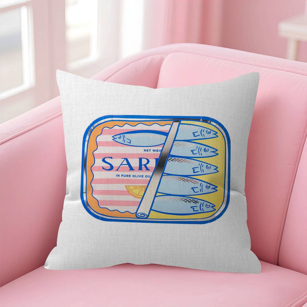 

CoastalCharm Sardine Can Maple Design Cushion Cover Happy Autumn Harvest decor Holiday Decorati Pillow Cover 30x30 cm