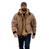 Men's Thick Solid Color Hooded Jacket for Spring, Autumn, and Winter - Air Force Style Casual Wear
