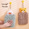 Chenille Cartoon Quick-Dry Hangable Hand Towel for Kitchen & Bathroom
