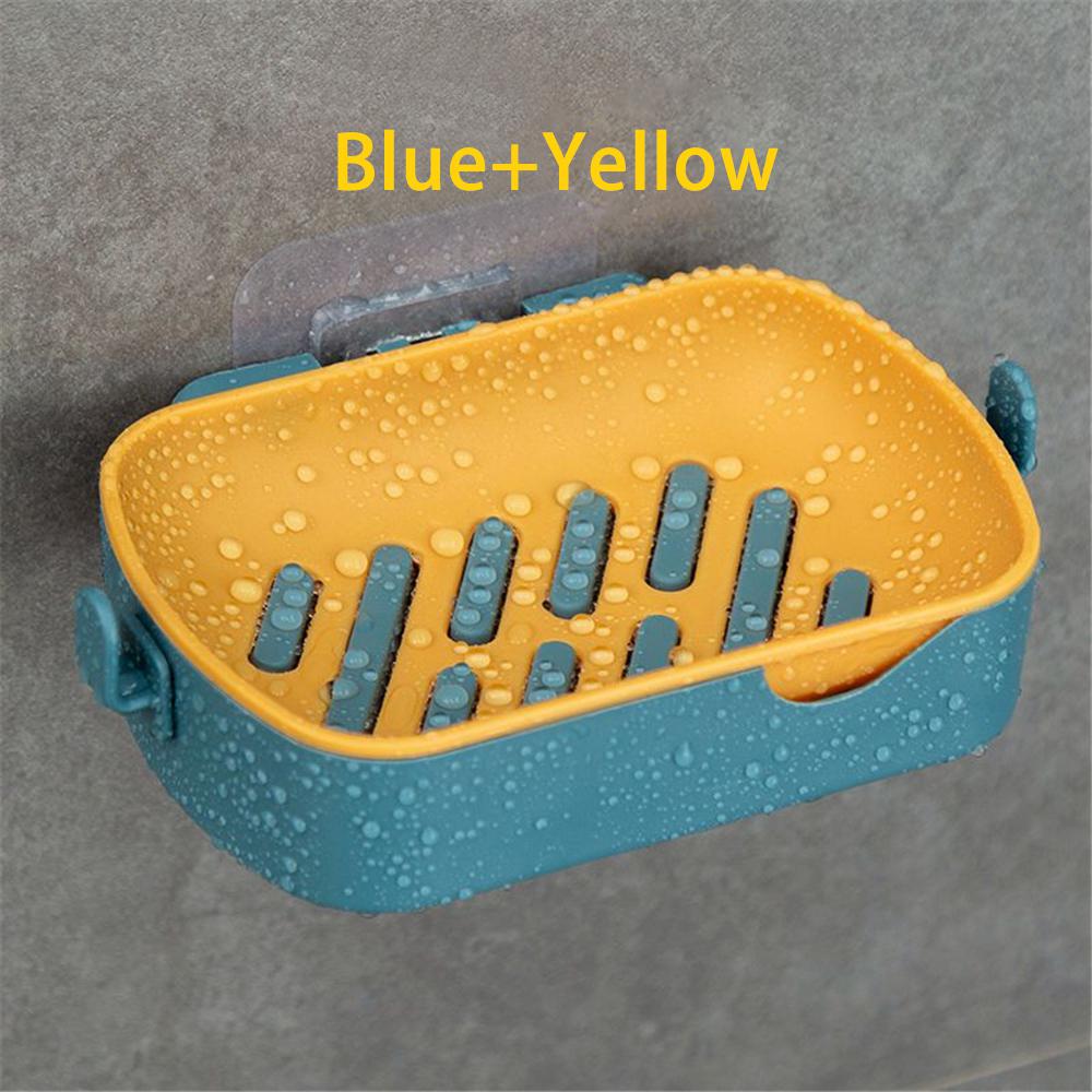 Multifunktionale Seifenbox mit Haken Kreativer Hängender Aufbewahrungshalter Nicht perforiert Abtropfkorb Gestell Toilette Heimorganisation