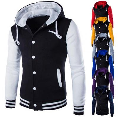 Jar Jeseň Pánske Mikiny Bunda Chlapec Baseball Mikiny Kabát Móda Streetwear Slim College Varsity Značka Štýlová Veste Homme