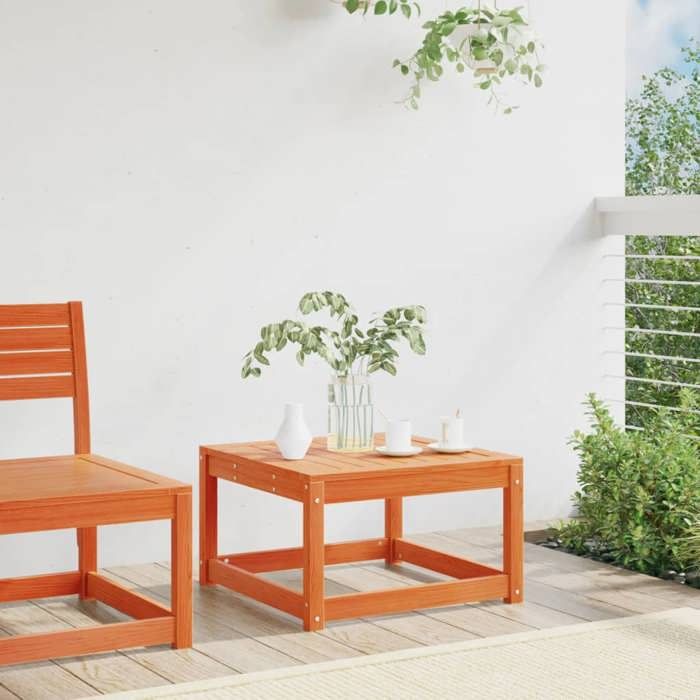 VidaXL Garden Footrest, Pallet Pouf, Terrace Coffee Table, Modular Living Room Furniture for Outdoor Balcony, Wax 844681