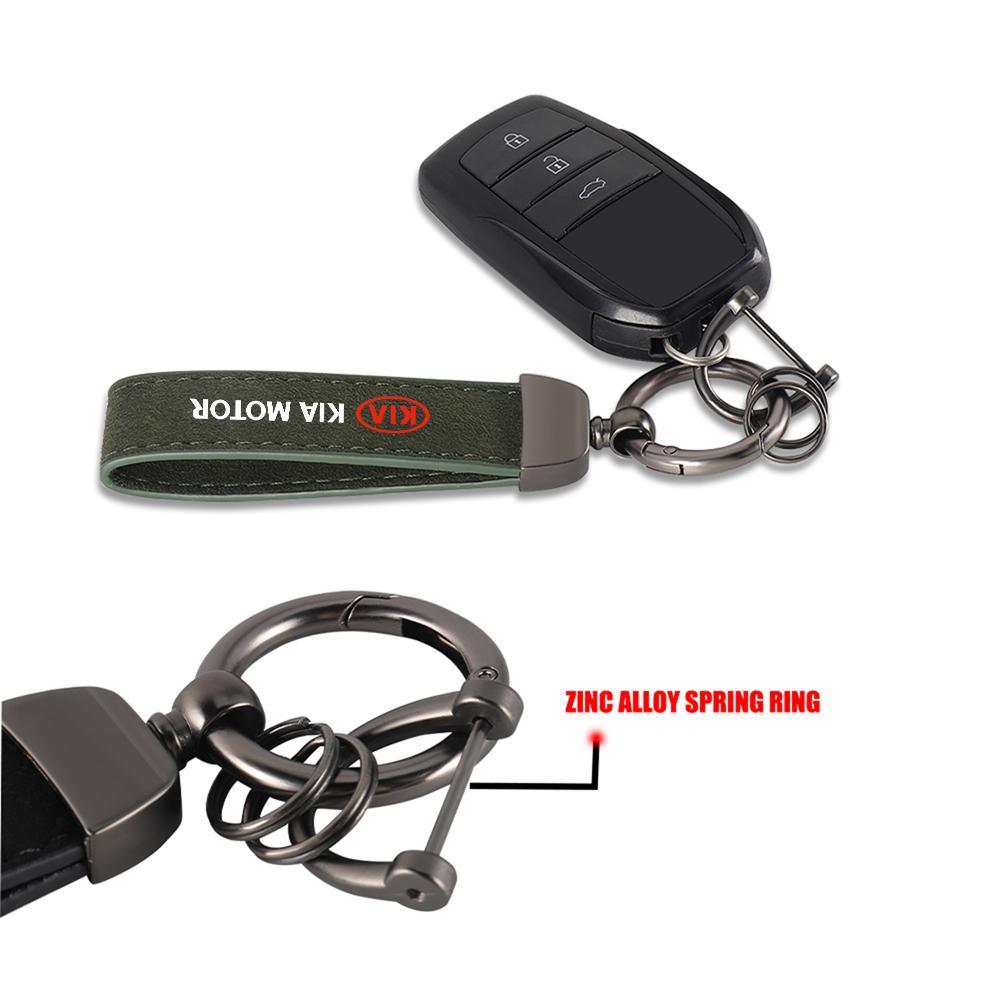 2026 Het Bilklistermärke 1st Mocka Nyckelring Hästskospänne Nyckelring Bilnyckelringar För KIA KN EV6 Stinger RIO Sorento Picanto Ceed
