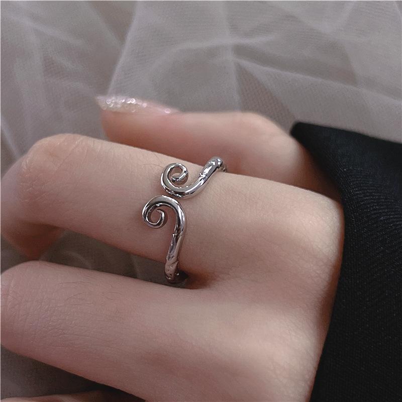 18K Gold-Plated Minimalist Open Adjustable Ring for Women