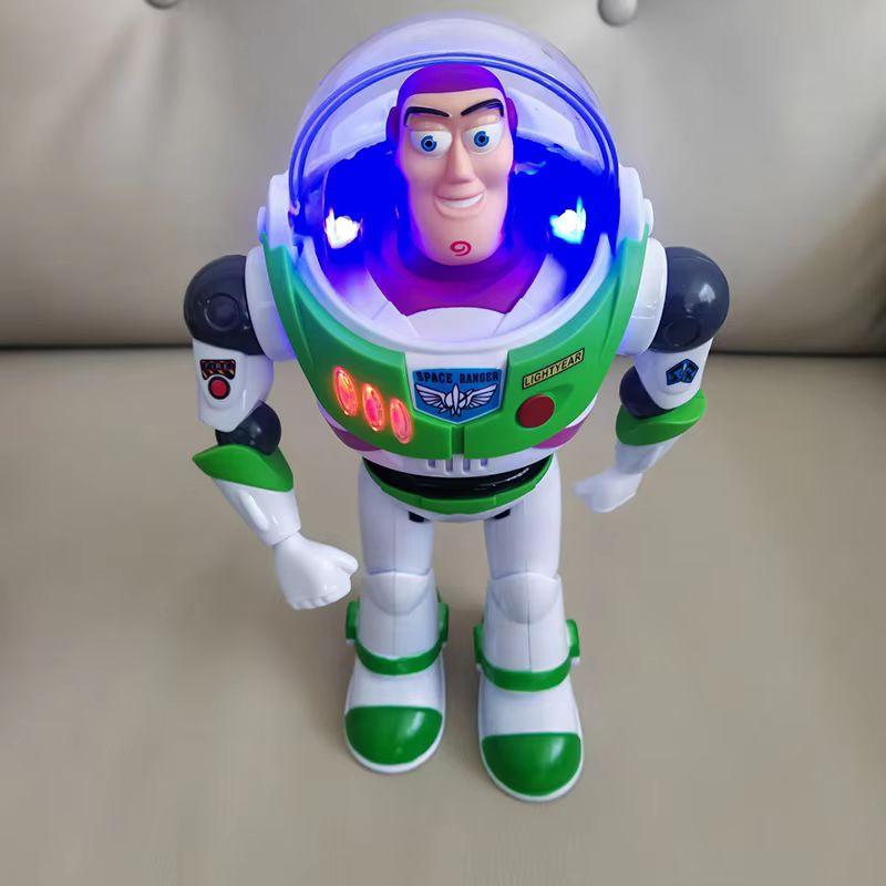In Stock Toy Story Buzz Lightyear Electric Walking Robot Doll Action Figure Pixar Model Toy Suitable For Kids Birthday Gift