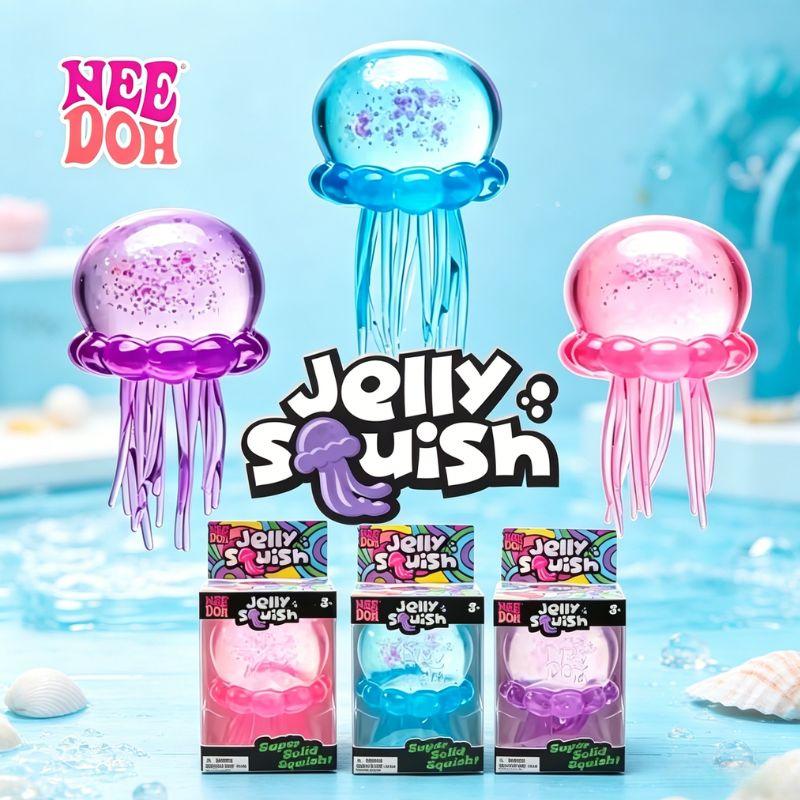 hot Cute Nee Doh Jelly Hops Octopus Fidget Toy, Waterproof Water Play Sensory Toy, Great Gift for Boys and Girls