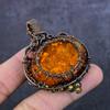 Natural Baltic Amber Handmade Copper Wirewrap Tree Of Life Pendant 2.44" N8n74