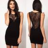 Elegant Woman Fashion Black Lace Dress With Timeless Design And Premium Quality Material