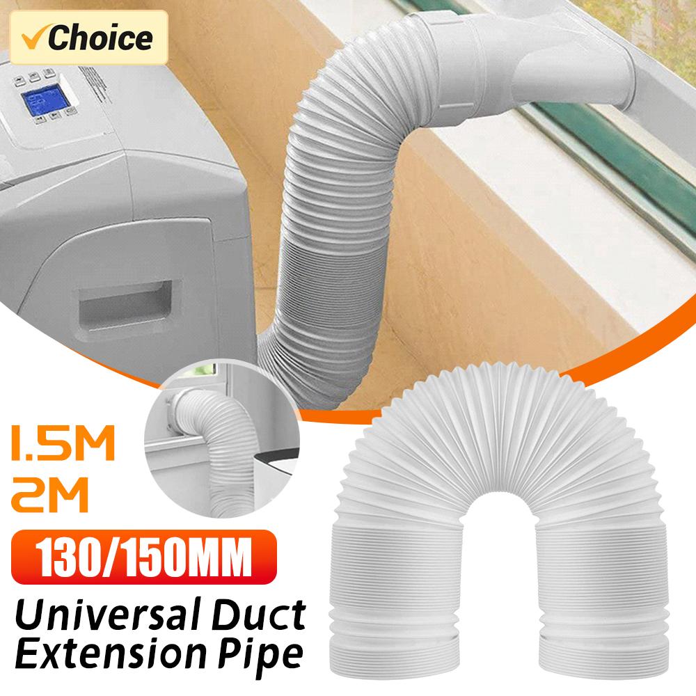 130/150mm Universal Duct Extension Pipe Telescopic Flexible Mobile 13/15cm Air Conditioner Exhaust Hose Accessories Vent Hose
