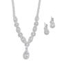 3PC Women's Simple Claw Chain Series Angel Tears Necklace Earring Set, Banquet Party Accessories
