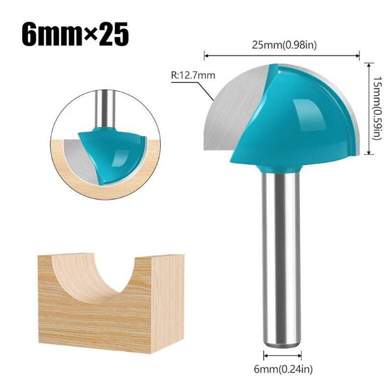 

1 шт. 6 мм хвостовик фрезы набор твердосплавных концевых фрез инструмент длинное лезвие круглое торцевое сверло сердечник цельный твердосплавный фрезерный инструмент с ЧПУ радиус 25mm синий