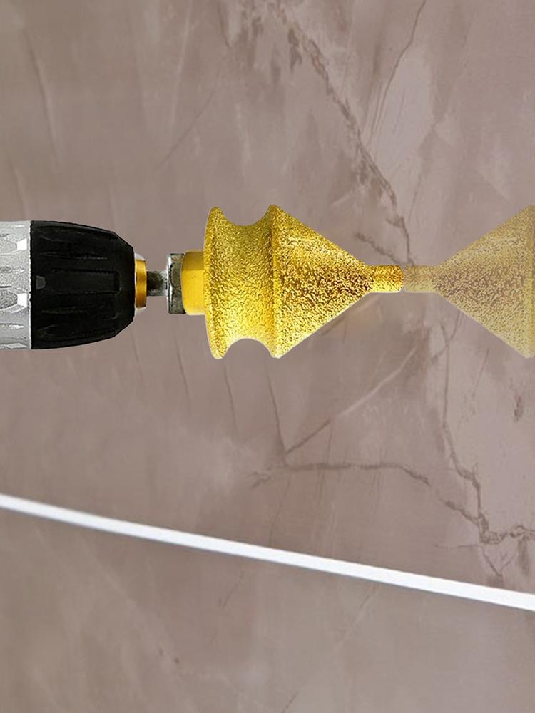 M10 Tile Chamfering Drill Bit Grinding Wheel M10 Thread Tool Screw Countersink Bit Diamond Beveling Chamfer Bit For Granite Cut